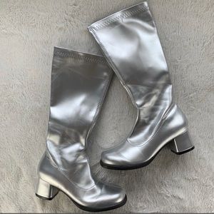 Silver boots